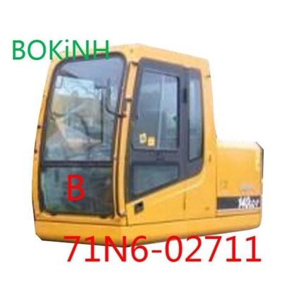 71N6-02711 HYUNDAI Front Glass Excavator Cab Tempered Glaswindschutzscheibe unterer Position B