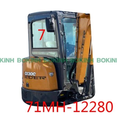 71MH-12280 HYUNDAI Seitenposition NO.7 Bagger-Window Replacement Rights milderte Glas