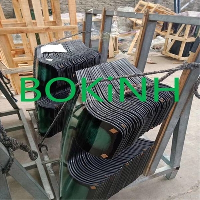 71MH-11510 HYUNDAI Front Glass Excavator Cab Window linke Seiten-obere Position NO.1 milderte