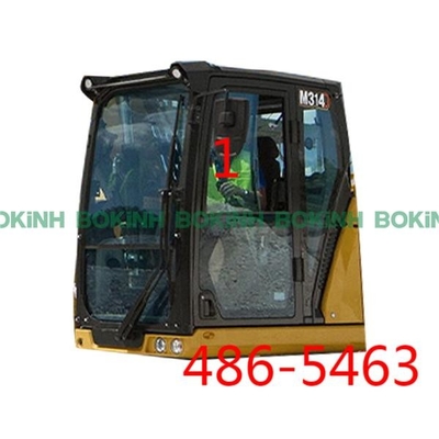 486-5463 milderte CATERPILLAR-Fahrerhaus-linke Glasschrägen-Seitenposition NO.1 Glas